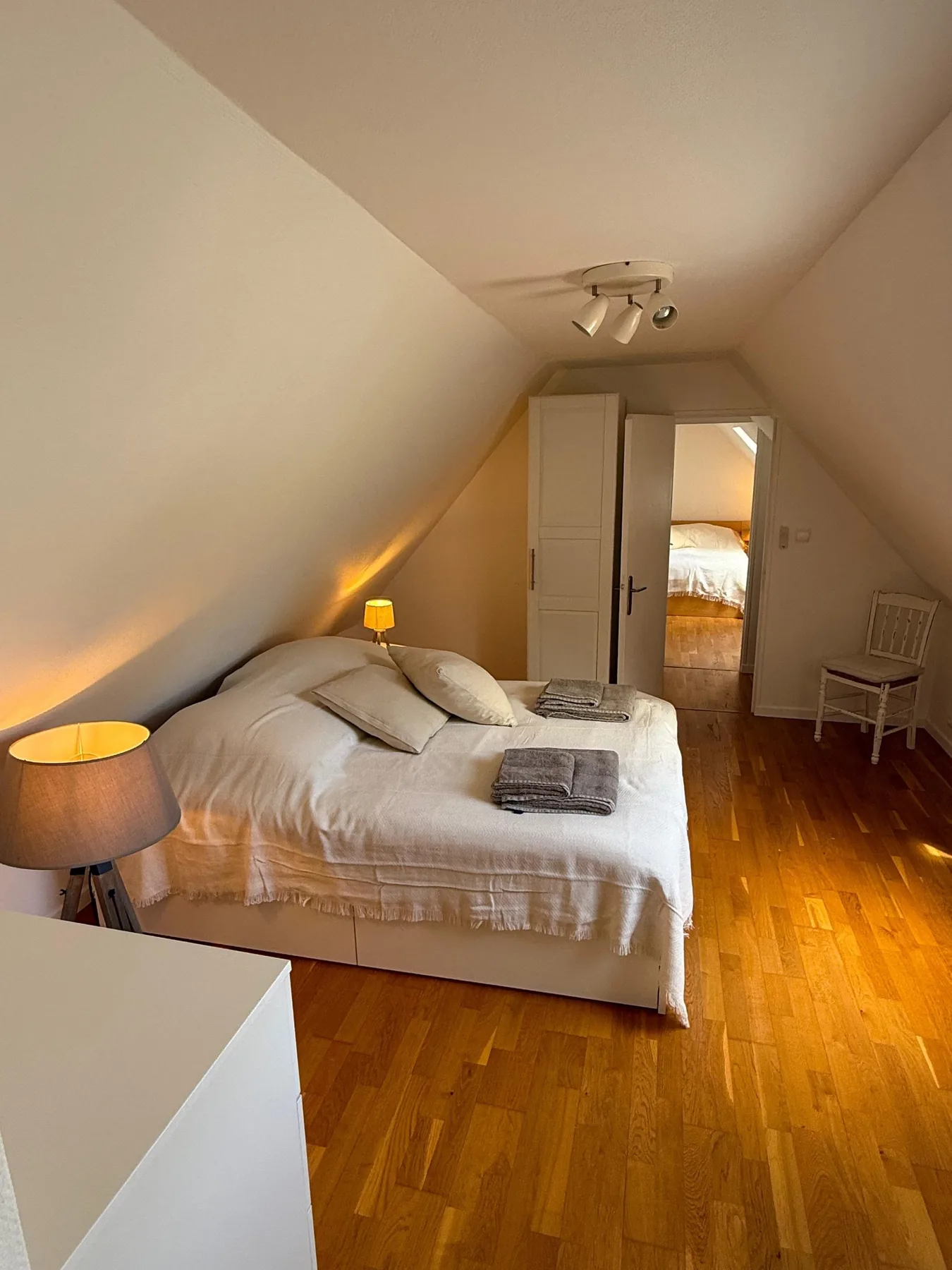 Bright double bedroom upstairs