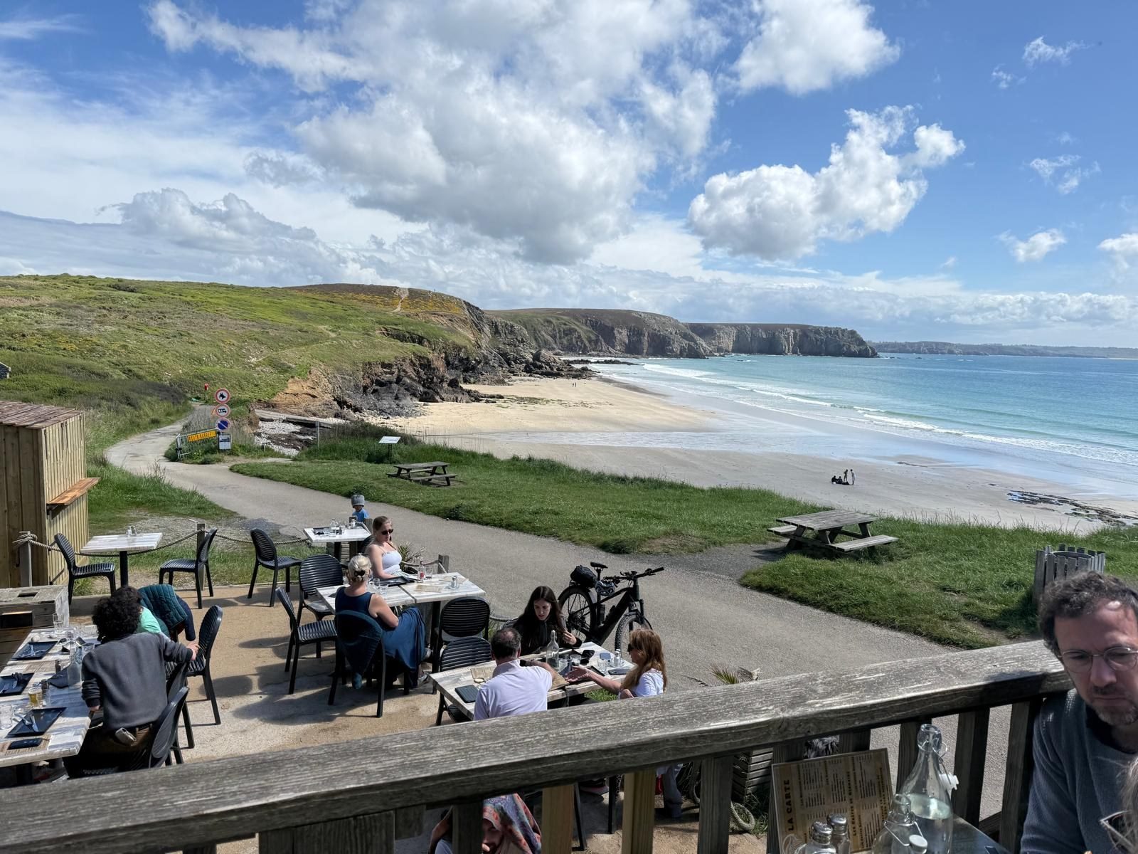 Meerblick bei Chez Germaine an der Plage de Veryac’h